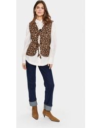 Saint Tropez - Weste Gerade Passform Reg Leo - Lyst