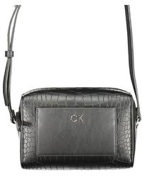 Calvin Klein - Schwarze Polyester-Handtasche - Lyst