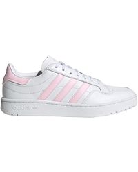adidas court vantage perforated leather trainers