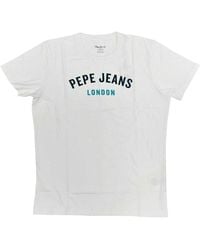 Pepe Jeans Paterson 2 Ro Short Sleeve T-shirt - White