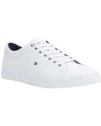 tommy hilfiger all white sneakers