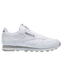 Reebok Classic Leather Trainers in White for Men - Lyst