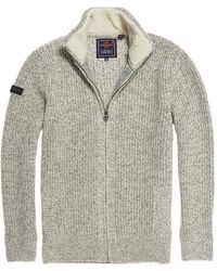 superdry downhill zip through cardigan