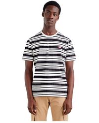 Levi's Denim Levi's Original Housemark Striped T-shirt in Navy (Blue) for  Men | Lyst