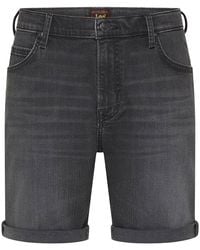 Lee Jeans Rider Denim Shorts - Gray