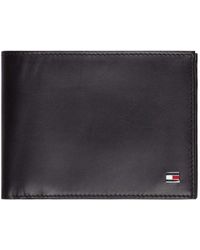 OS Tommy Hilfiger Men's 31TL240006 Huck Leather RFID Traveler Wallet Tan