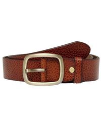 Only & Sons Cody Vintage Leather Belt - Brown