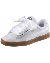 puma basket heart perf gum puma basket heart perf gum