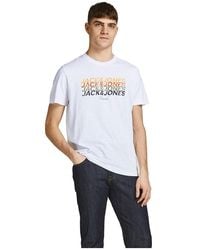 Jack & Jones Mens Jordeepsurf Tee Ss Crew Neck T-Shirt