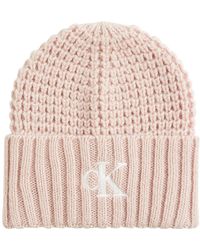 Calvin Klein Denim Waffle Beanie in 