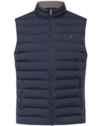 Hackett London Mens Amr Quilt Gilet Fz Jacket