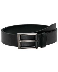 Only & Sons Brad Medium Leather Belt - Black