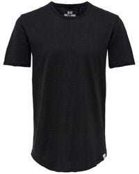 Only & Sons T-shirt & Sons Onsbenne Life Longy 7822 - Black