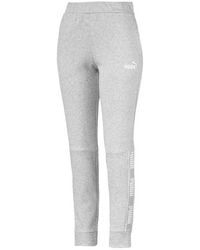 puma grey joggers womens
