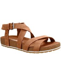 Timberland Malibu Waves Ankle Wide Sandals - Brown