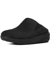 fitflop suede clogs