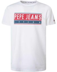 Pepe Jeans Jayo Short Sleeve T-shirt - White