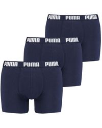 Homme Vêtements Sous-vêtements Boxers 3 Pack Sportstyle Boxer Briefs Synthétique PUMA pour homme en coloris Bleu 51 % de réduction 