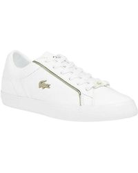 lacoste white shoes women