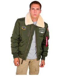 Alpha Industries Apha Indutrie Injector Iii Air Force Jacket in Natural ...