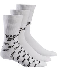 Reebok Fo Crew Socks 3 Pairs - White