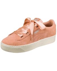 puma platform ribbon sneakers