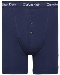 Calvin Klein Cotton Body Button Fly Boxer Brief in Heather Grey (Gray) for  Men - Lyst