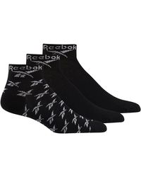 Reebok Fo Ankle Socks 3 Pairs - Black