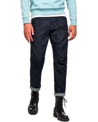 G-Star RAW Jeans Arc 3d Loose Tapered Lt Aged Destroy in Blue for 