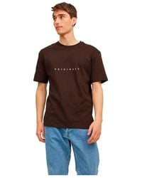 Jack & Jones Copenhagen Short Sleeve Crew Neck T-shirt - Brown