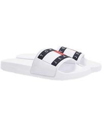 tommy hilfiger tobias flag mesh trainers in white