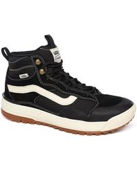 vans ultrarange hi mte peat black shoes