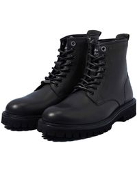 Pepe Jeans Men's ankle boots black Trucker - Men's Shoes • Differenta.com