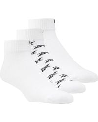 Reebok Fo Ankle Socks 3 Pairs - White