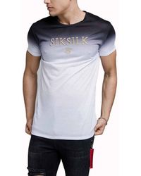 Details about   Mens Tee T Shirt Sik Hera Gym Muscle Fit silk King Long Sleeve VAGA GREY . 