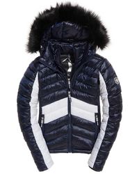 superdry hooded luxe chevron fuji jacket