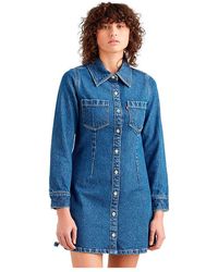 Vestido Levis Sportswear Colorblock Azul/Blanco Mujer