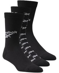 Reebok Fo Crew Socks 3 Pairs - Black
