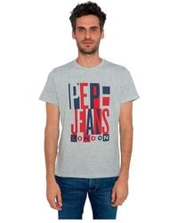 Pepe Jeans Davy Short Sleeve T-shirt - Blue