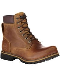 timberland rugged 6 inch boot for men in brown