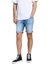 HERREN Jeans Elastisch Grau L Jack & Jones Shorts jeans Rabatt 58 % 