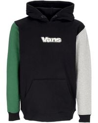 Vans - Colorblock-Hoodie Voor Zwart/Eden - Lyst