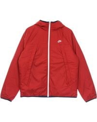 Nike - Therma Fit Legacy Reversible Hooded Jacket Gym/Midnight/Sail Down Jacket - Lyst