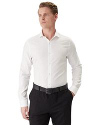 Calvin Klein - Witte Hemden - Lyst