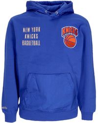 Mitchell &amp; Ness - Herenhoodie Nba Team Og 2.0 Fleecehoodie Vintage Logo Neykni Originele Teamkleuren - Lyst