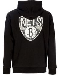 KTZ - Lichtgewicht Herenhoodie Nba Infill Team Logo Os Hoodie Bronet Zwart/Wit - Lyst