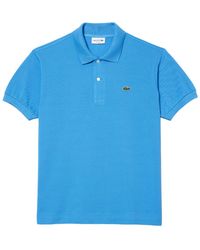 Lacoste - T-Shirts And Polos Azure - Lyst