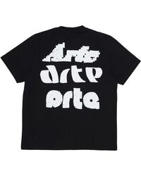 Arte' - T-Shirt Multi Logo Print Tee - Lyst