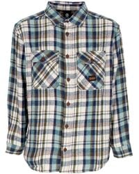 Element - Hueco Overhemd Met Lange Mouwen Klassiek Overhemd Hueco Plaid Kastanje/Mineraal - Lyst