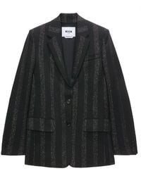 MSGM - Jacken Schwarz - Lyst